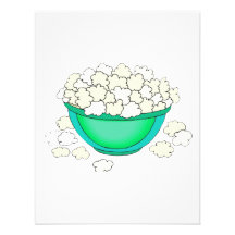 bowl of popcorn personalized invites