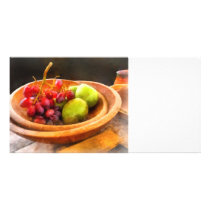 Bowl of Red Grapes and Pears