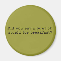 Bowl Of Stupid Magnet