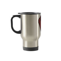 Bowl Pin Red Retro Bowling Sign Coffee Mug
