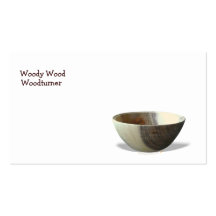 Bowl Woodturning Business Card Template