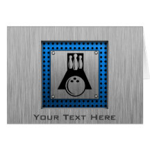 Bowler; Brushed metal-look Card