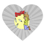 bowler celebrating strike cartoon stickers