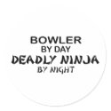 Bowler Deadly Ninja by Night stickers