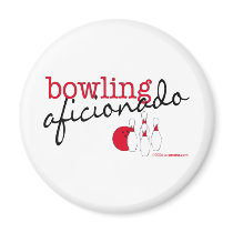 Bowling Aficionado Fridge Magnet