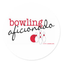 Bowling Aficionado Sticker