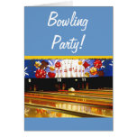 Bowling Alley Lanes, Colorful! Art Template cards
