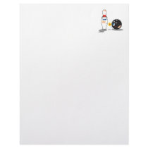 bowling ball and pin truce love customized letterhead