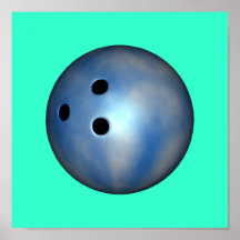 Bowling Ball by SRF Poster
