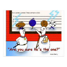 Bowling Ball Crimes Funny Gifts & Collectibles Postcards
