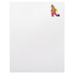 bowling ball crushing foot lady cartoon letterhead