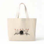 Bowling Ball & Pins: 3D Model: Tote Bags