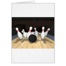 Bowling Ball & Pins: 3D Model: Cards