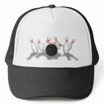 Bowling Ball & Pins: 3D Model: