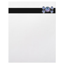 bowling ball Skull purple Crossbones Customized Letterhead