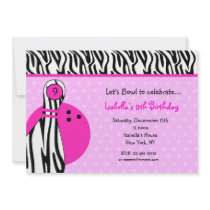 Bowling Birthday Party Invitations