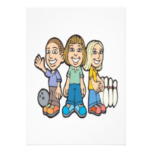 Bowling Buddies Custom Invites