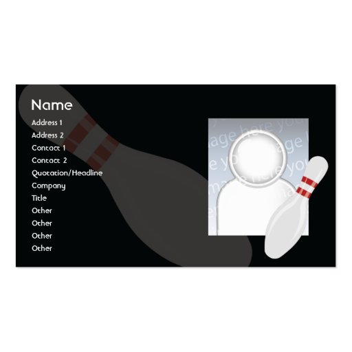 Bowling - Business Business Card Template