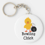 Bowling Chick Key Chain