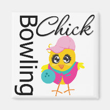 Bowling Chick Magnet