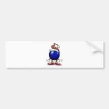 Bowling Christmas Bumper Sticker