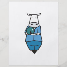 bowling cow personalized flyer