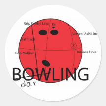 Bowling-Darling Stickers