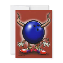 Bowling Demon Invitations