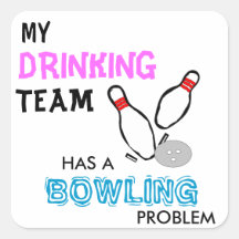 Bowling Drinking Team sticker