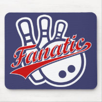 Bowling Fanatic Mouse Pads