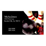Bowling Gear Grunge Style Business Card Templates