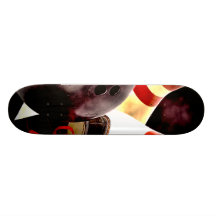 Bowling Gear Grunge Style Skate Deck