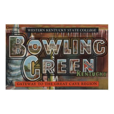 Bowling Green, Kentucky - Large Letter Scenes Print by LanternPress