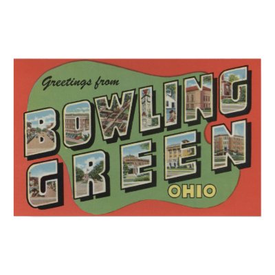 Bowling Green, Ohio - Large Letter Scenes Print by LanternPress