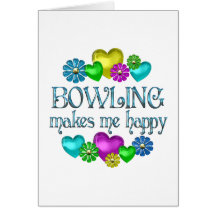 Bowling Happiness Greeting Cards