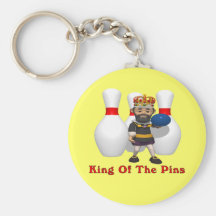 Bowling King Keychain