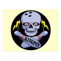 Bowling Kingpin Postcard