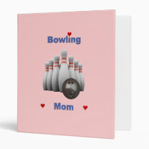 Bowling Mom 3 Ring Binder