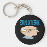 Bowling On The Brain Key Chains