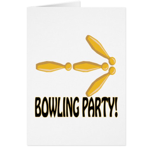 Bowling Party Greeting Cards