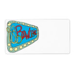Bowling Personalised Shipping Label