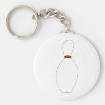 Bowling Pin Keychain
