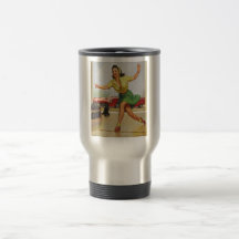 Bowling Pin Up Girl Coffee Mugs