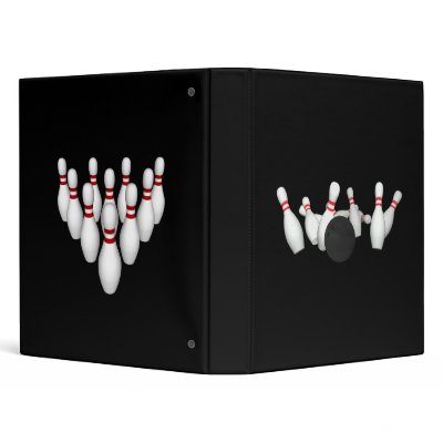 Bowling Pins: Custom Binder by spiritswitchboard
