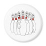 Bowling Pins Refrigerator Magnet