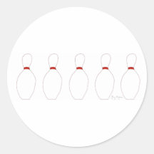 Bowling Pins Sticker