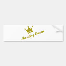 bowling queen auto aufkleber
