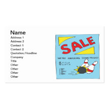 Bowling Sale Business Cards