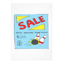 Bowling Sale Custom Invite