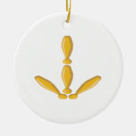 Bowling Sign Down Christmas Ornaments